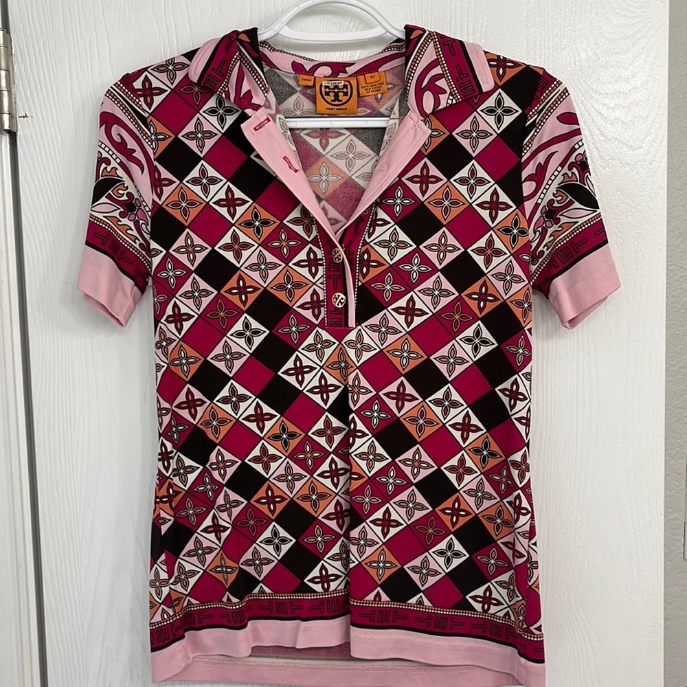 Tory Burch silk polo